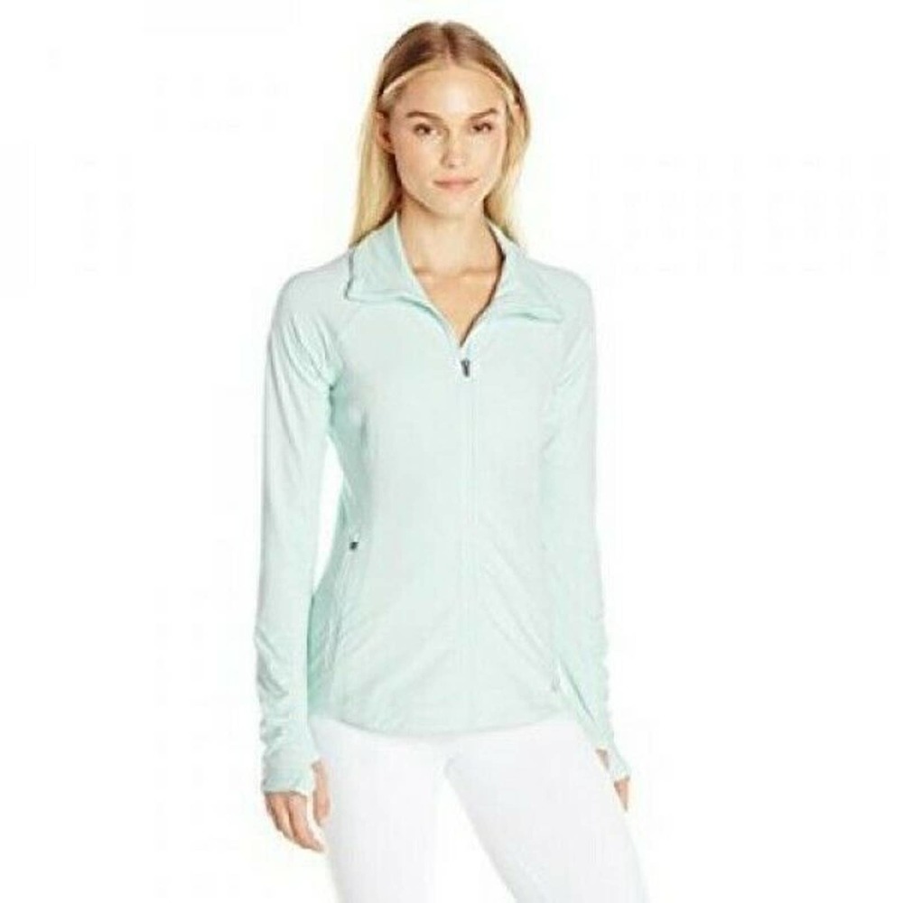 New Balance Womens Media En Route Jacket - Droplet XL, Light Aqua NWT
